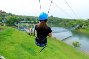 ziplining